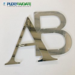 Lettere in plexiglass Specchio spessore mm.3