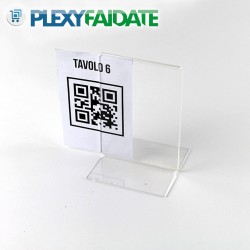 Segnaposto - Porta QR Code in plexiglass