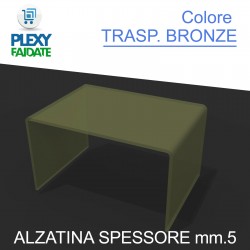 Alzatine in plexiglass Bronzr spessore 5 mm