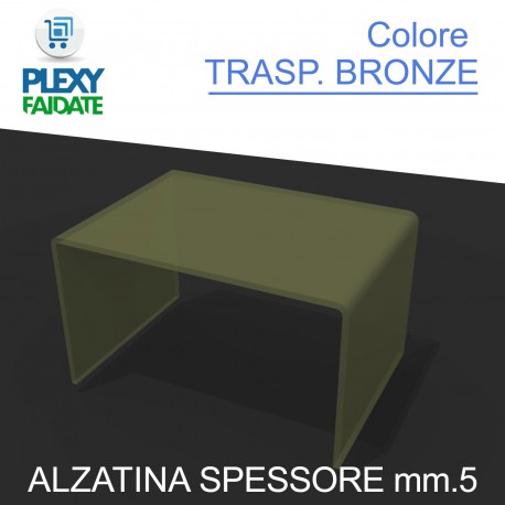 Alzatine in plexiglass Bronze (bronzato)  5 mm