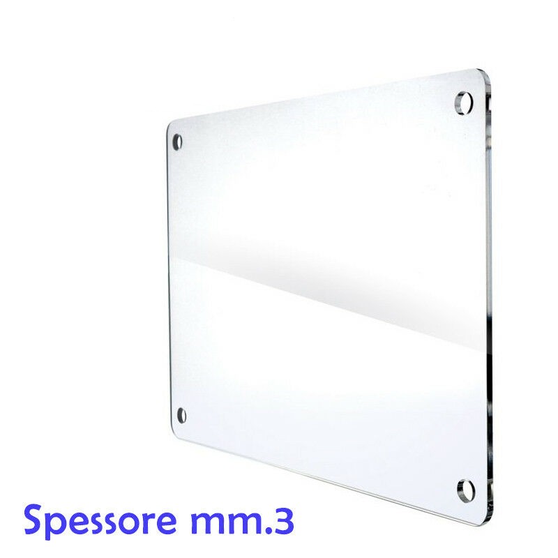 Porta post it in plexiglass trasparente - Misure interne: 10,5 x 10,5 x H6  cm